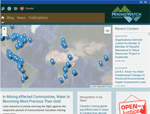 Tablet Screenshot of miningwatch.ca